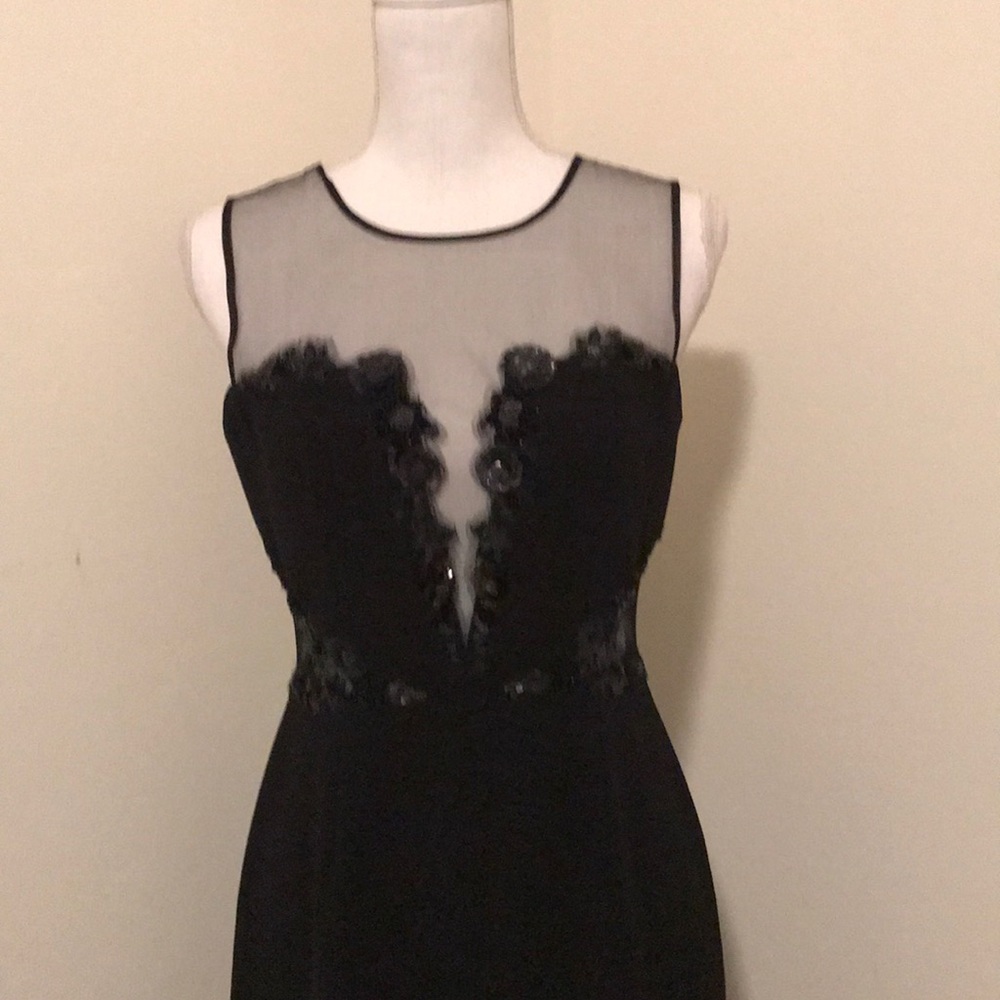 BCBG Black Evening Gown Size 6, Worn Once!